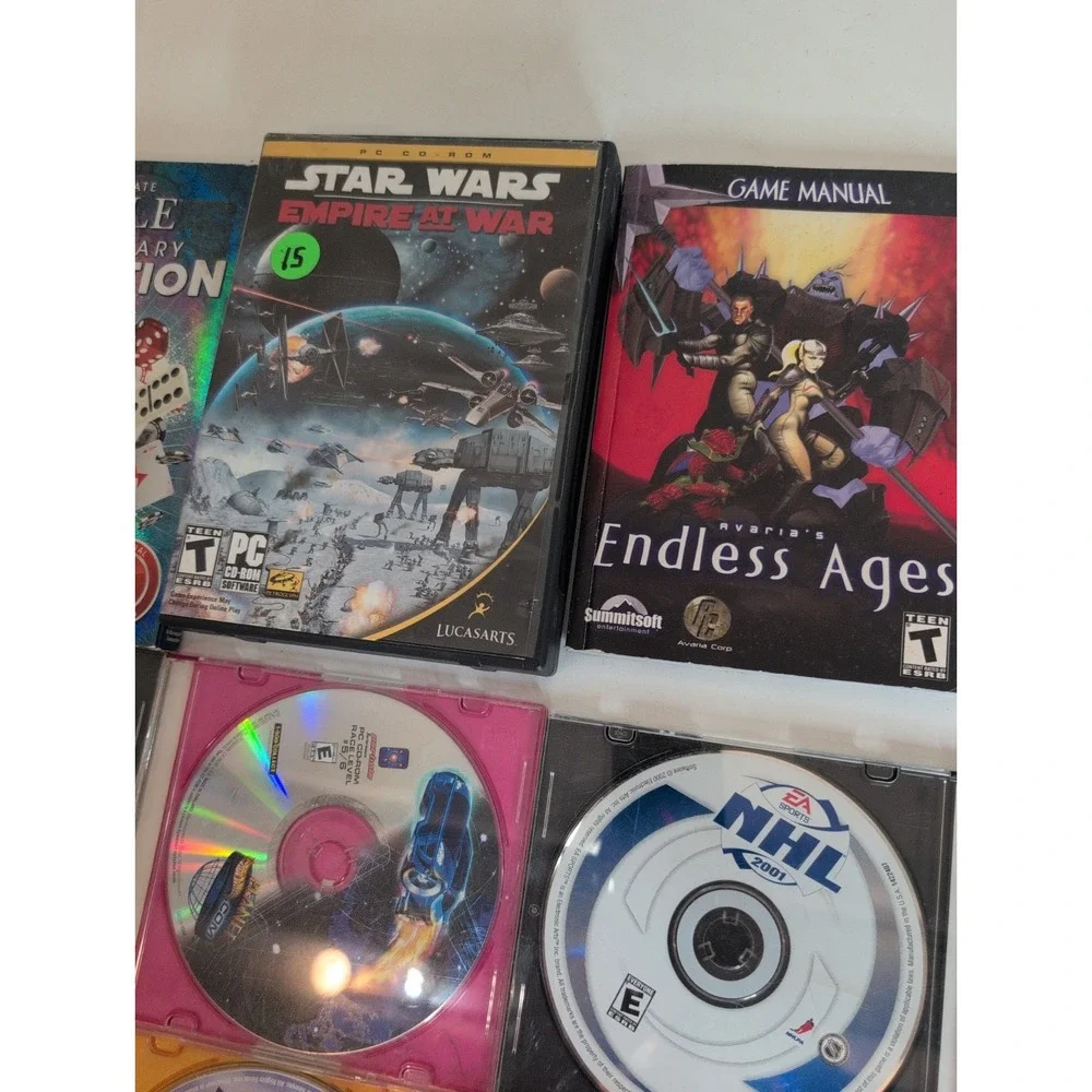 Mixed Lot Of 15 PC Computer Games Final Fantasy XI Star Wars Assassin's Creed
